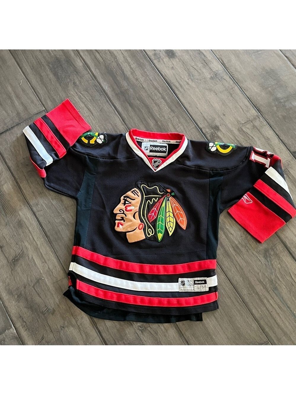 Vintage Youth Reebok NHL Chicago Blackhawks Jonathan Toews #19 Jersey - Size S/M